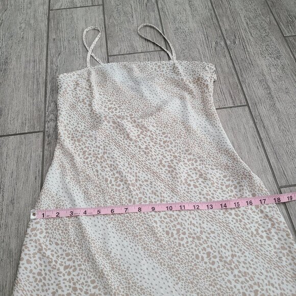 Forever 21 women's beige leopard print slip dress size medium - Picture 11 of 14
